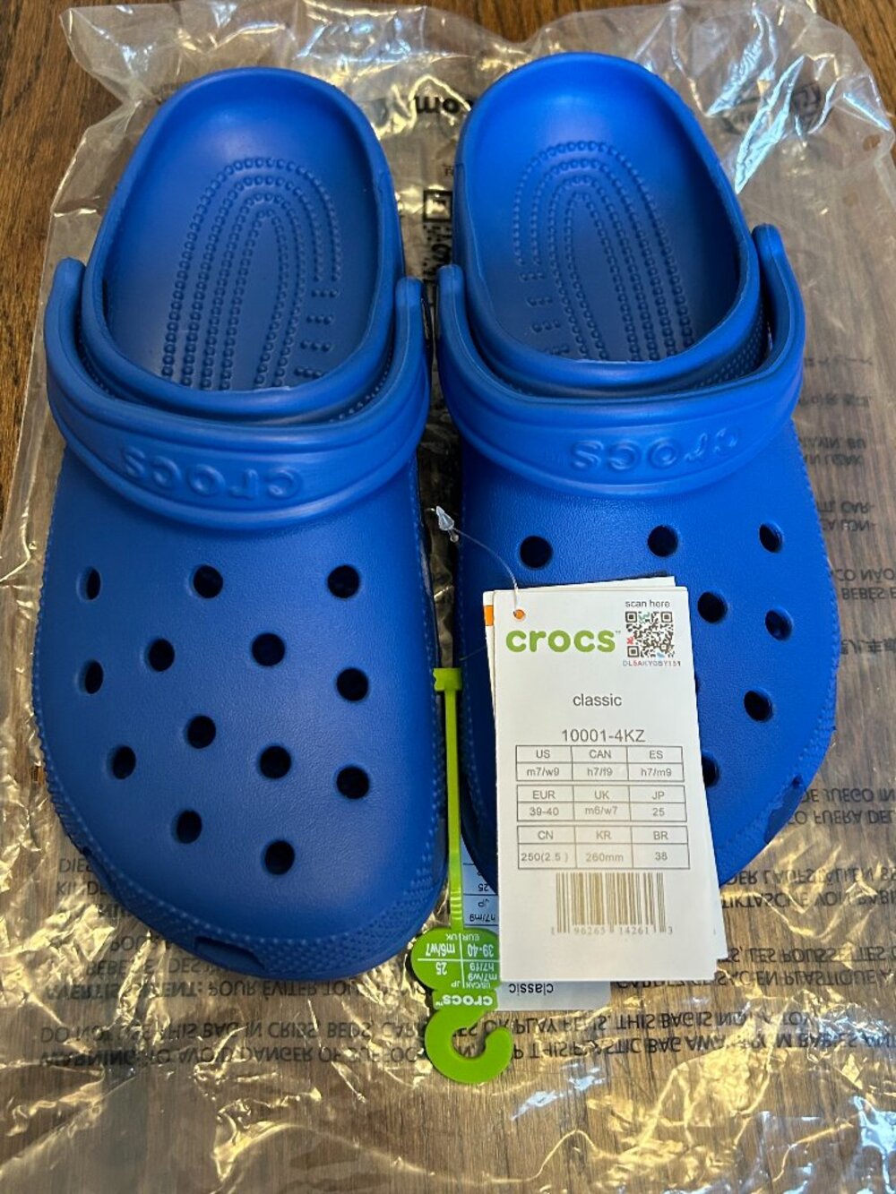 NEW Classic Croc Blue - Size Womens 9 / Mens 7